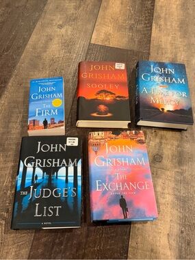 Lot of 5 John Grisham Lot The Firm The Exchange Sooley the judges list l